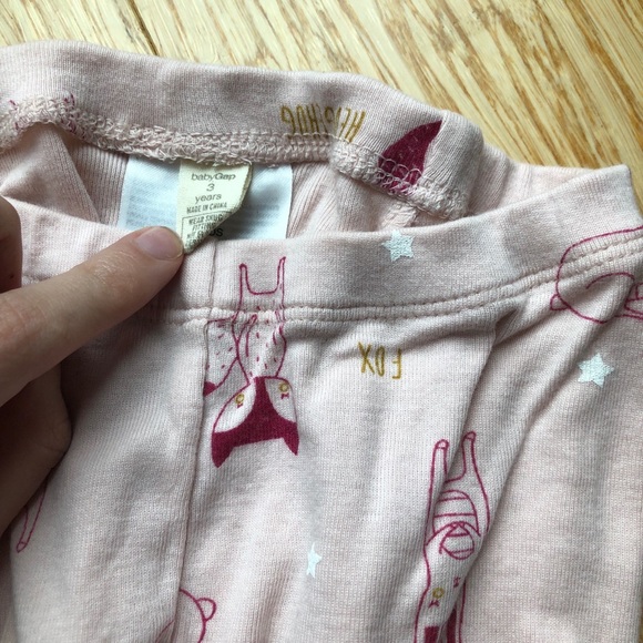 Baby Gap Organic Woodland Animal Pajamas, 3T - Picture 3 of 3